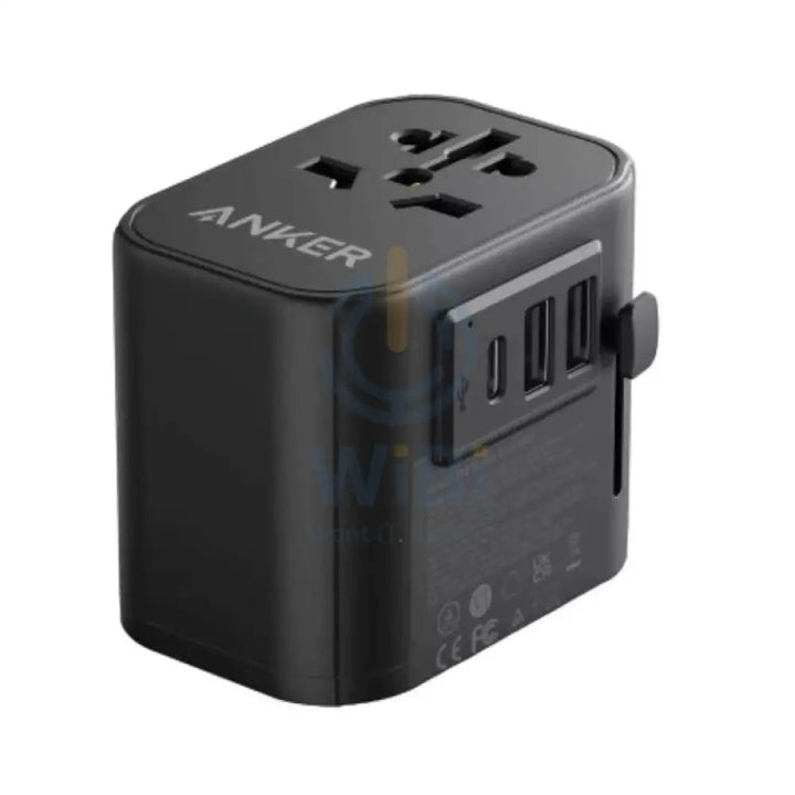 Anker 4-in-1 Nano Travel Adapter - 65W - 2x USB-A - 1x USB-C - Black