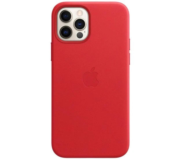 APPLE- iPhone 12 Pro Max Apple MagSafe Leather Cover - Red