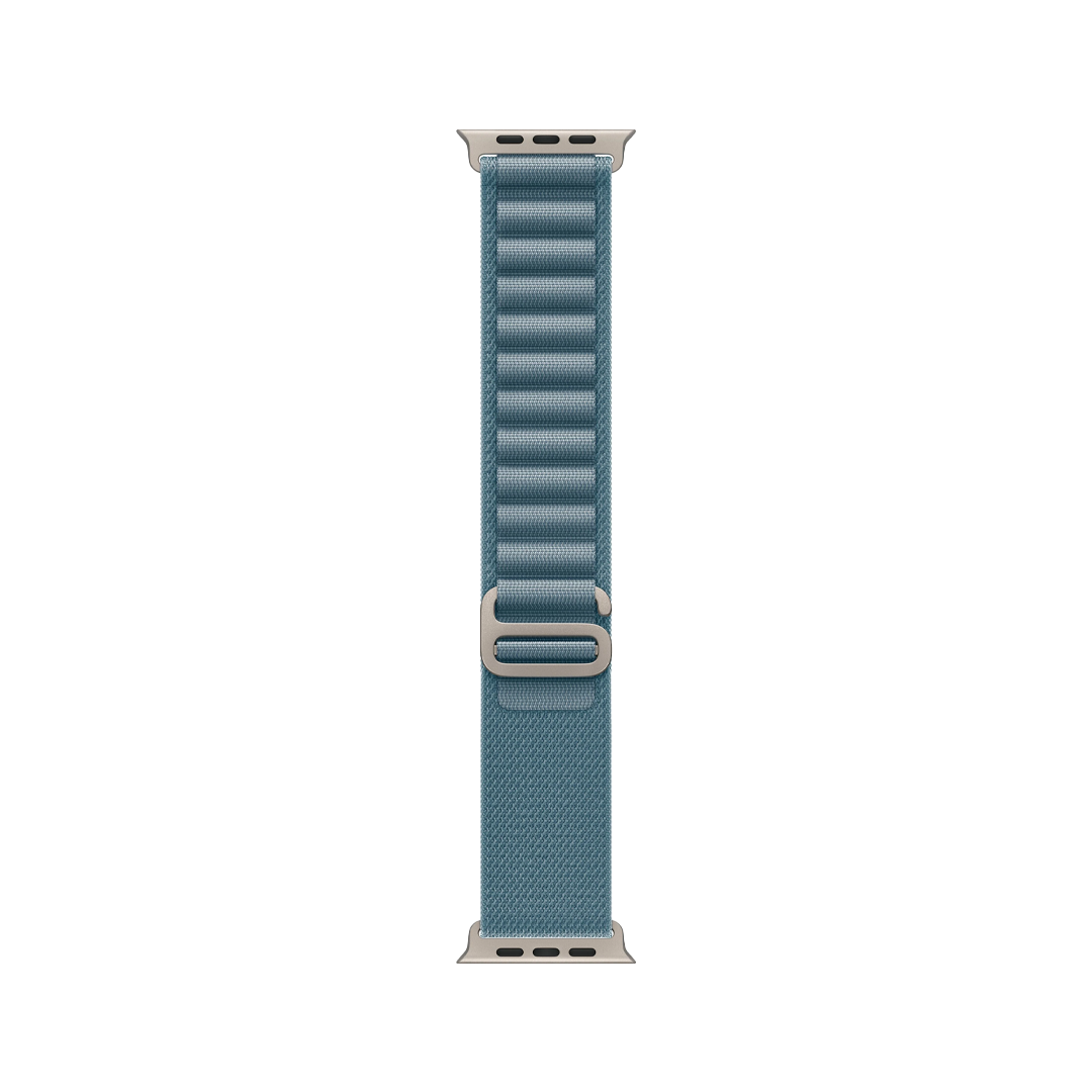 Apple Watch Ultra 3 (2025) GPS + Cellular, 49mm Natural Titanium Case with Light Blue Alpine Loop – M