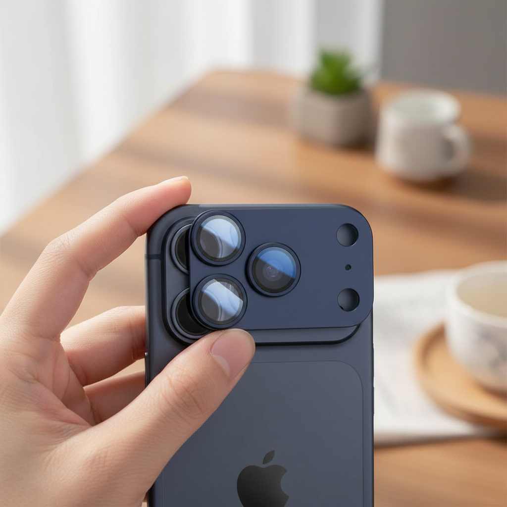Anank All-in-one Camera Guard For iPhone 17 Pro Max - Deep Blue