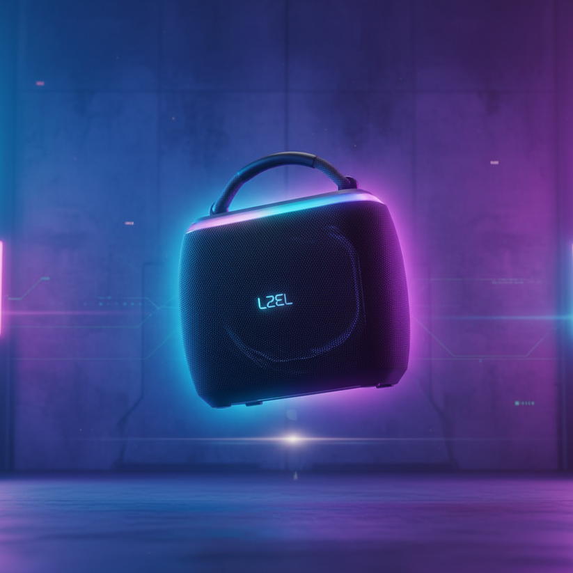 LZEL AquilaSonus Pulse Ultimate – Waterproof Portable Bluetooth Speaker - Black