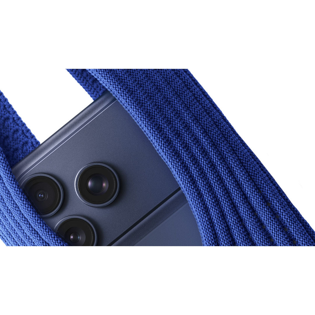 Phone Pocket with Strap – Stretch Knit Wearable iPhone Holder 40 cm | Sapphire