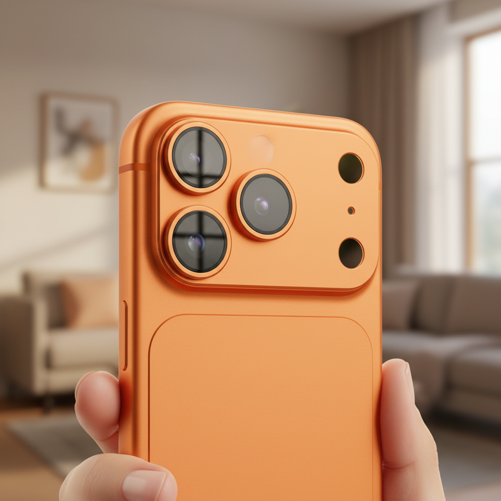 Anank All-in-one Camera Guard For iPhone 17 Pro - Cosmic Orange
