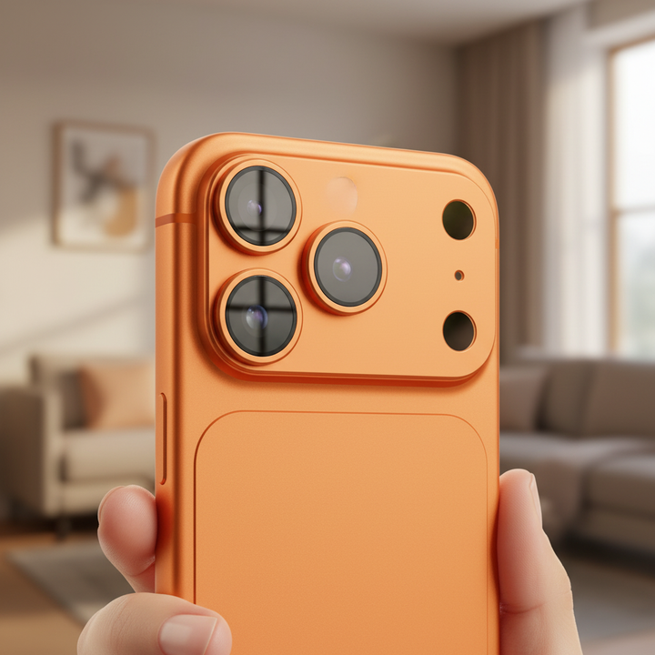 Anank All-in-one Camera Guard For iPhone 17 Pro - Cosmic Orange
