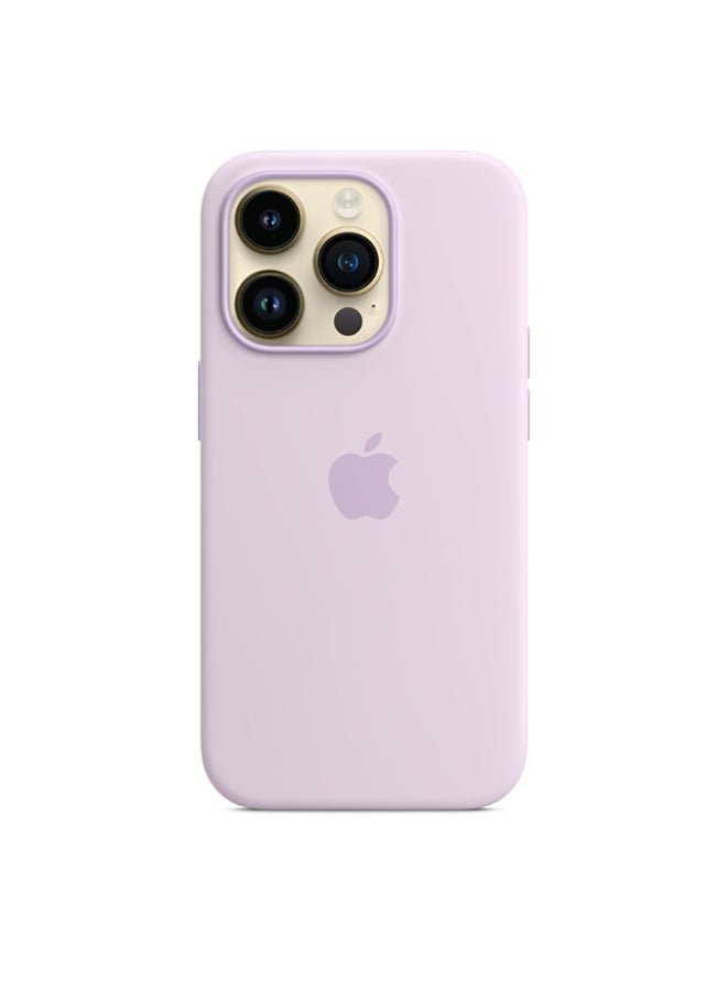 APPLE-iPhone 14 Pro MagSafe Silicone Back Cover – LO – Lilac