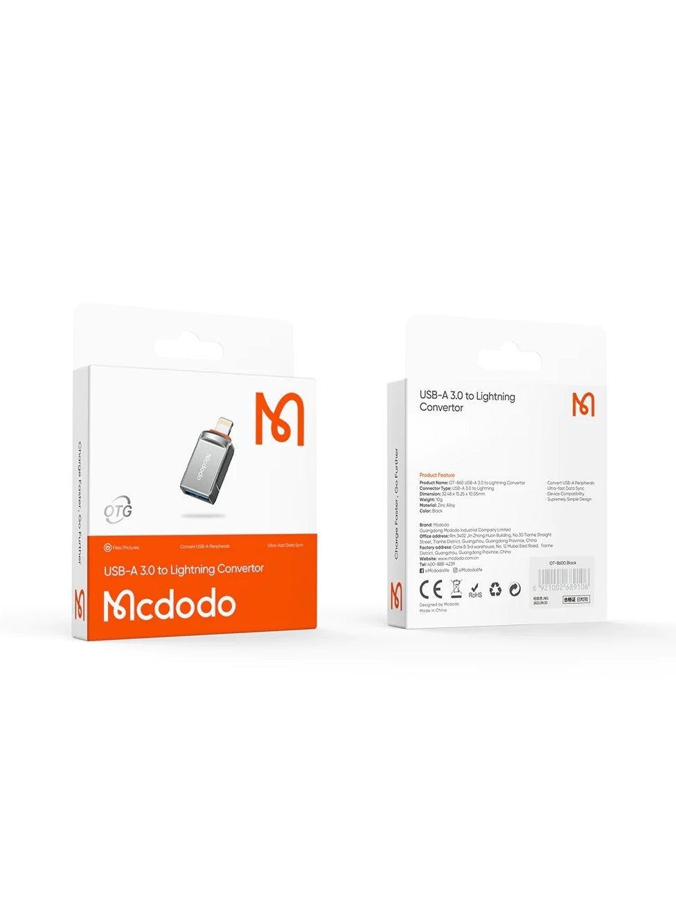 MCDODO-OTG-ADAPTER LIGHTNING TO USB