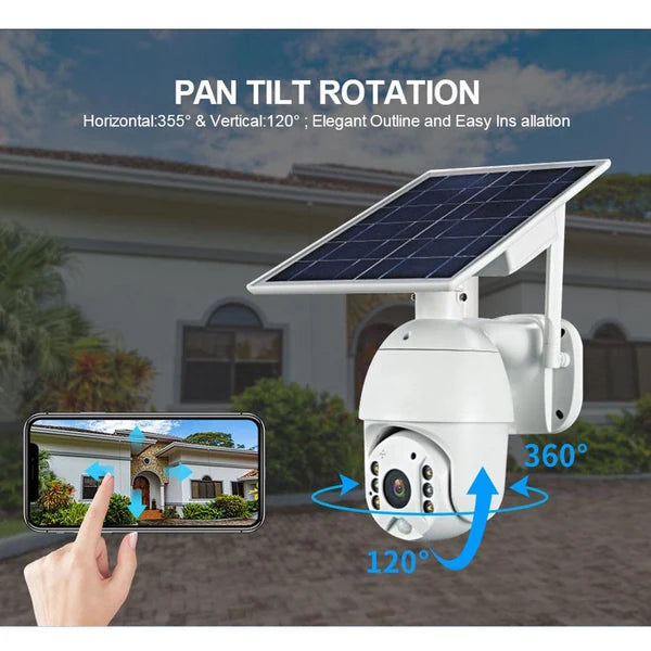 CRONY RBX-S10 4G Solar Security Camera – 1080P HD Outdoor Wireless CCTV