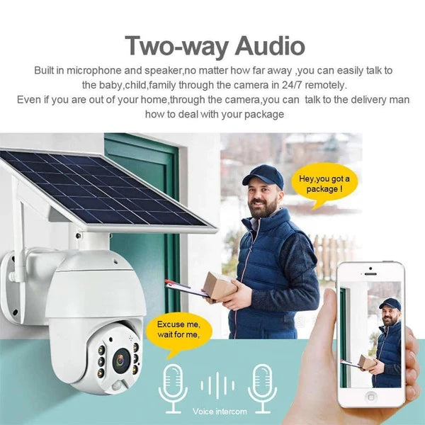 CRONY RBX-S10 4G Solar Security Camera – 1080P HD Outdoor Wireless CCTV
