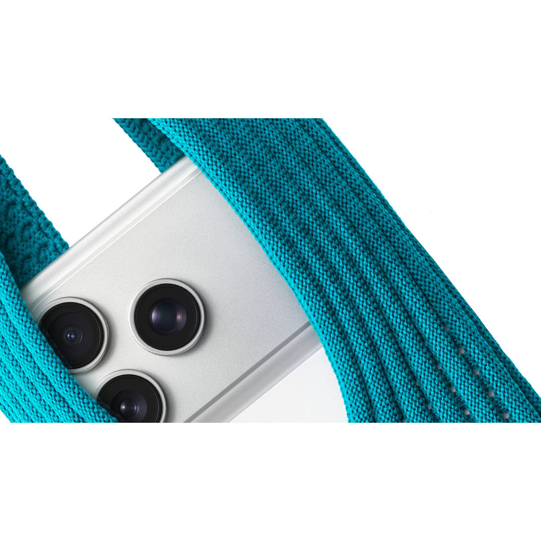 Phone Pocket with Strap – Stretch Knit Wearable iPhone Holder 40 cm | Peacock