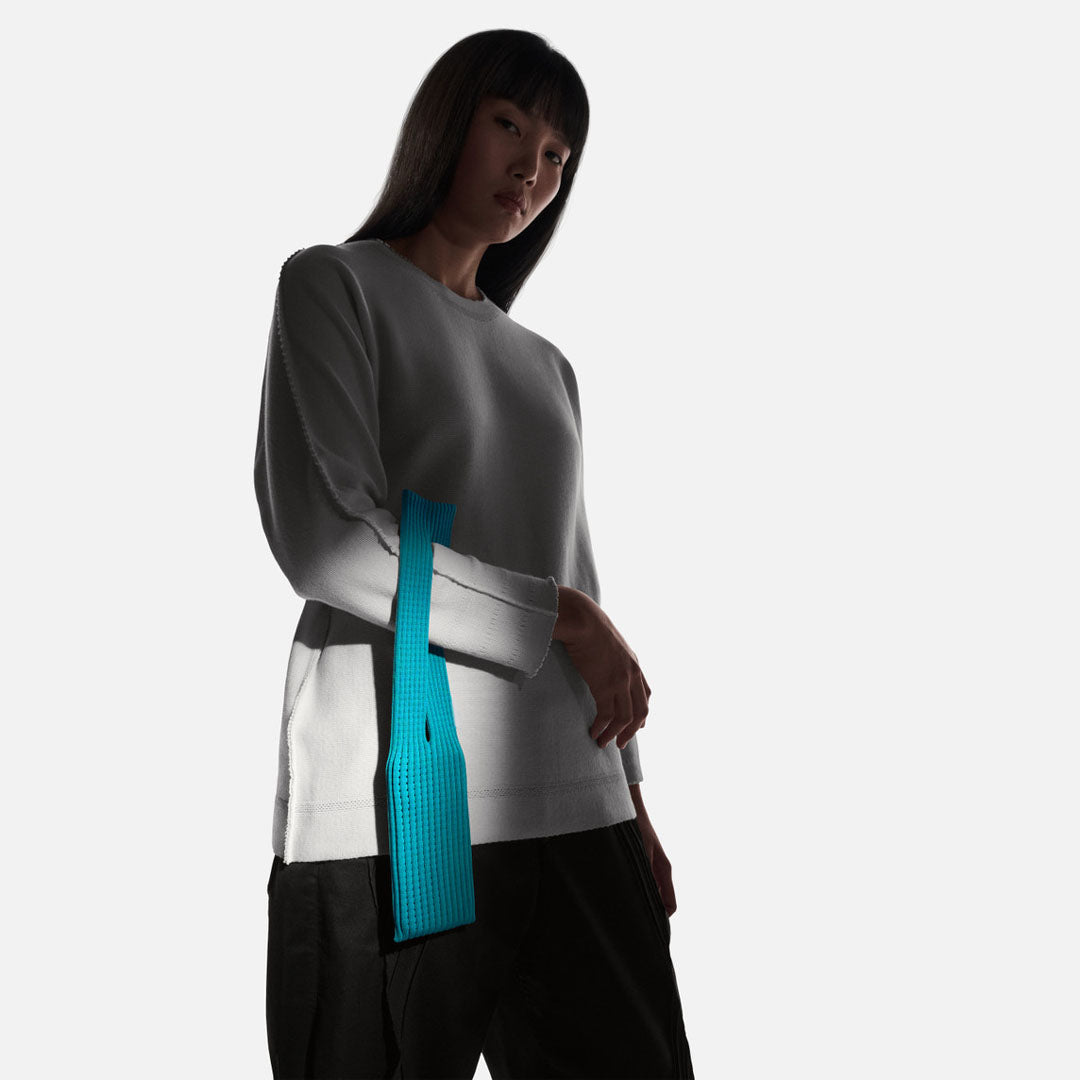 Phone Pocket with Strap – Stretch Knit Wearable iPhone Holder 40 cm | Peacock