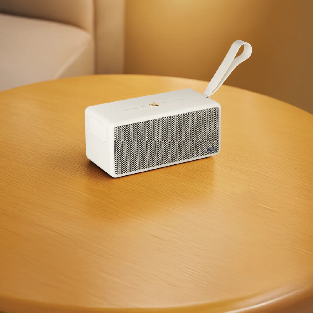 LZEL Aquilasonus Xs Premium Wireless Speaker With Deep Bass Bluetooth 5.4 - Fast Charging - 4000mah Battery | Beige