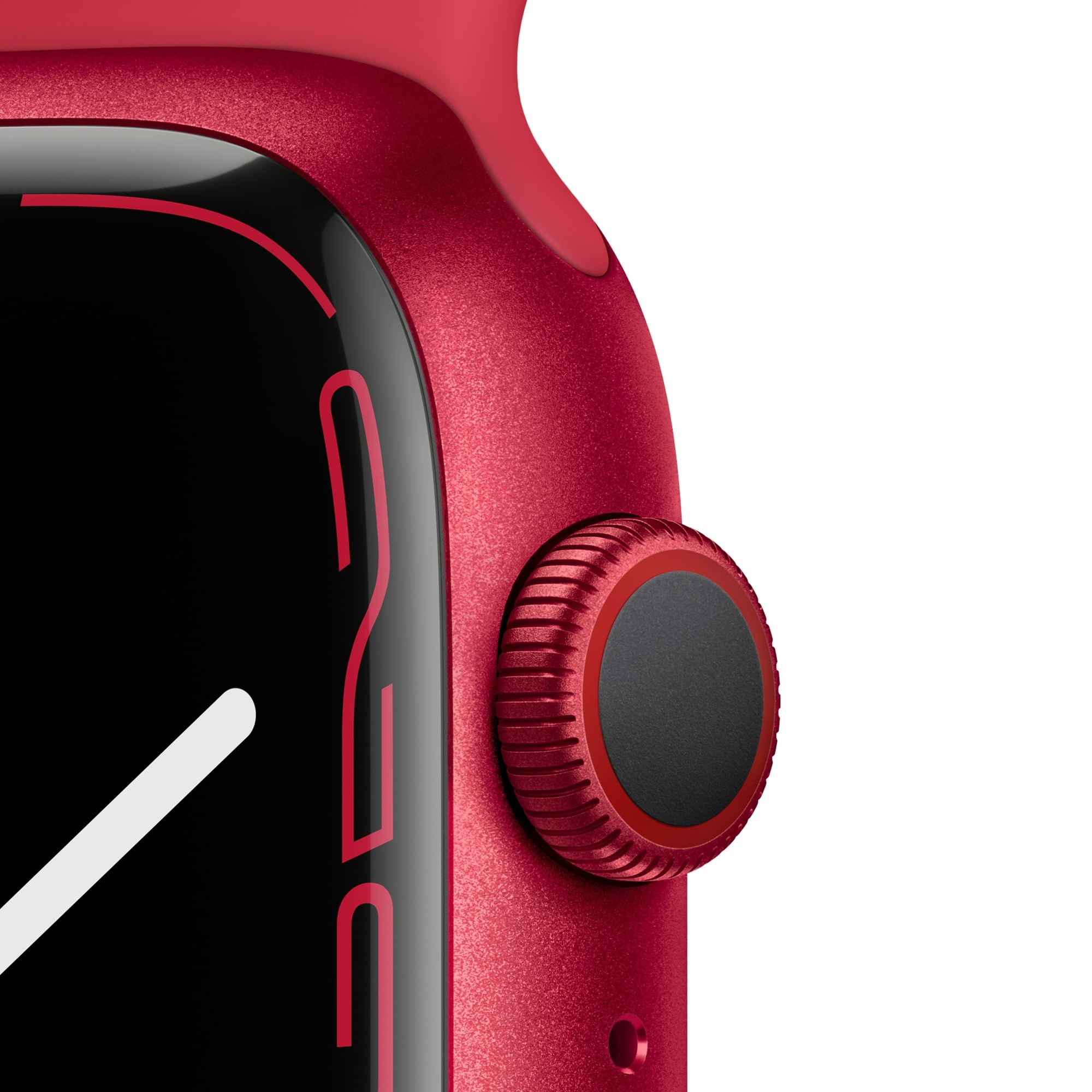 Apple Watch Series 7 GPS + Cellular, 45mm Red Aluminium Case with Red Sport Band - Regular