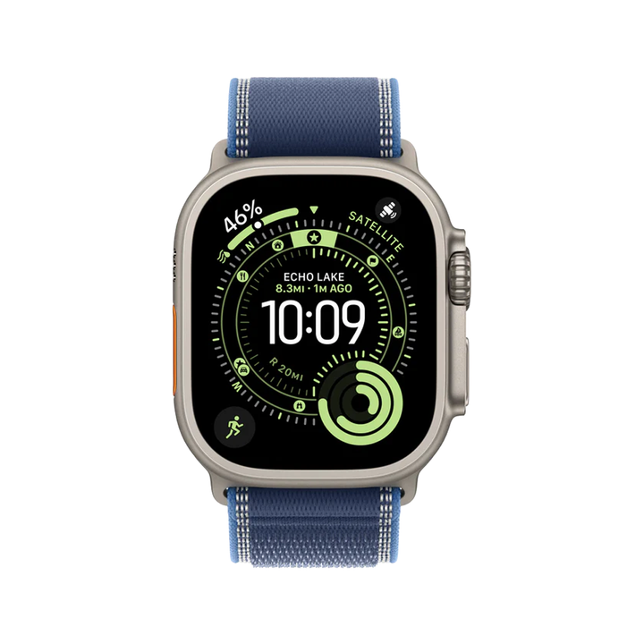 Apple Watch Ultra 3 (2025) GPS + Cellular, 49mm  - Natural Titanium Case - Blue Trail Loop | M/L