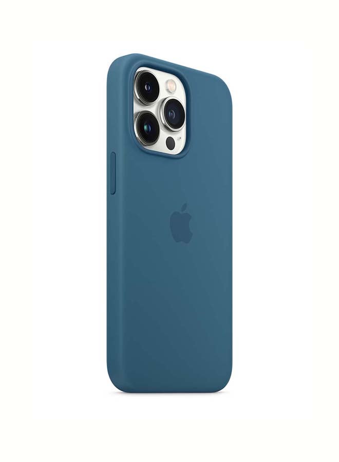 APPLE-iPhone 13 Pro MagSafe Silicone Back Cover – LO – Blue Jay