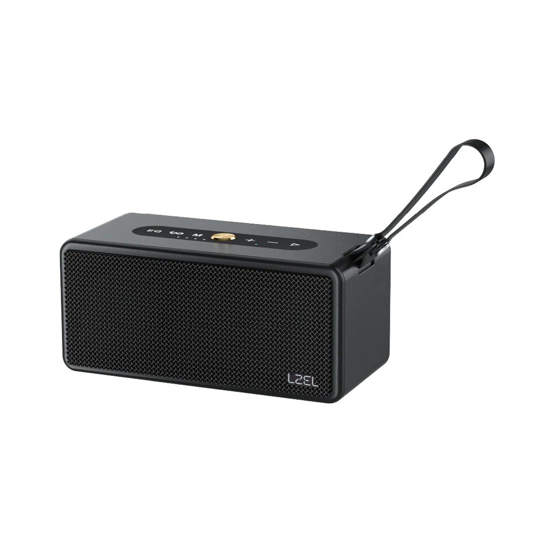 LZEL Aquilasonus Xs Premium Wireless Speaker With Deep Bass Bluetooth 5.4 - Fast Charging - 4000mah Battery | Black