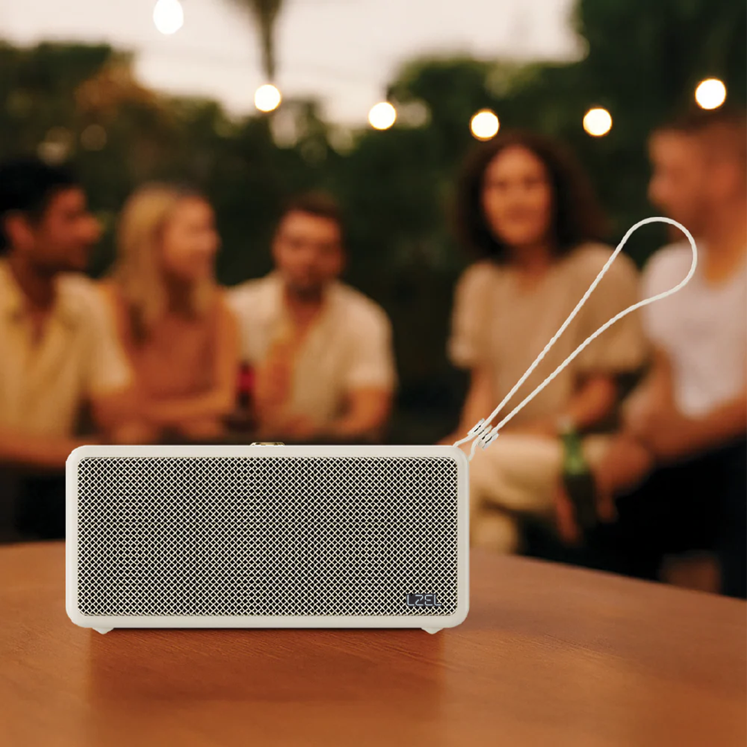 LZEL Aquilasonus Xs Premium Wireless Speaker With Deep Bass Bluetooth 5.4 - Fast Charging - 4000mah Battery | Beige