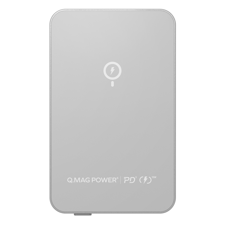 Momax Q.mag Power6 5000 Magnetic Wireless Battery Pack - Silver