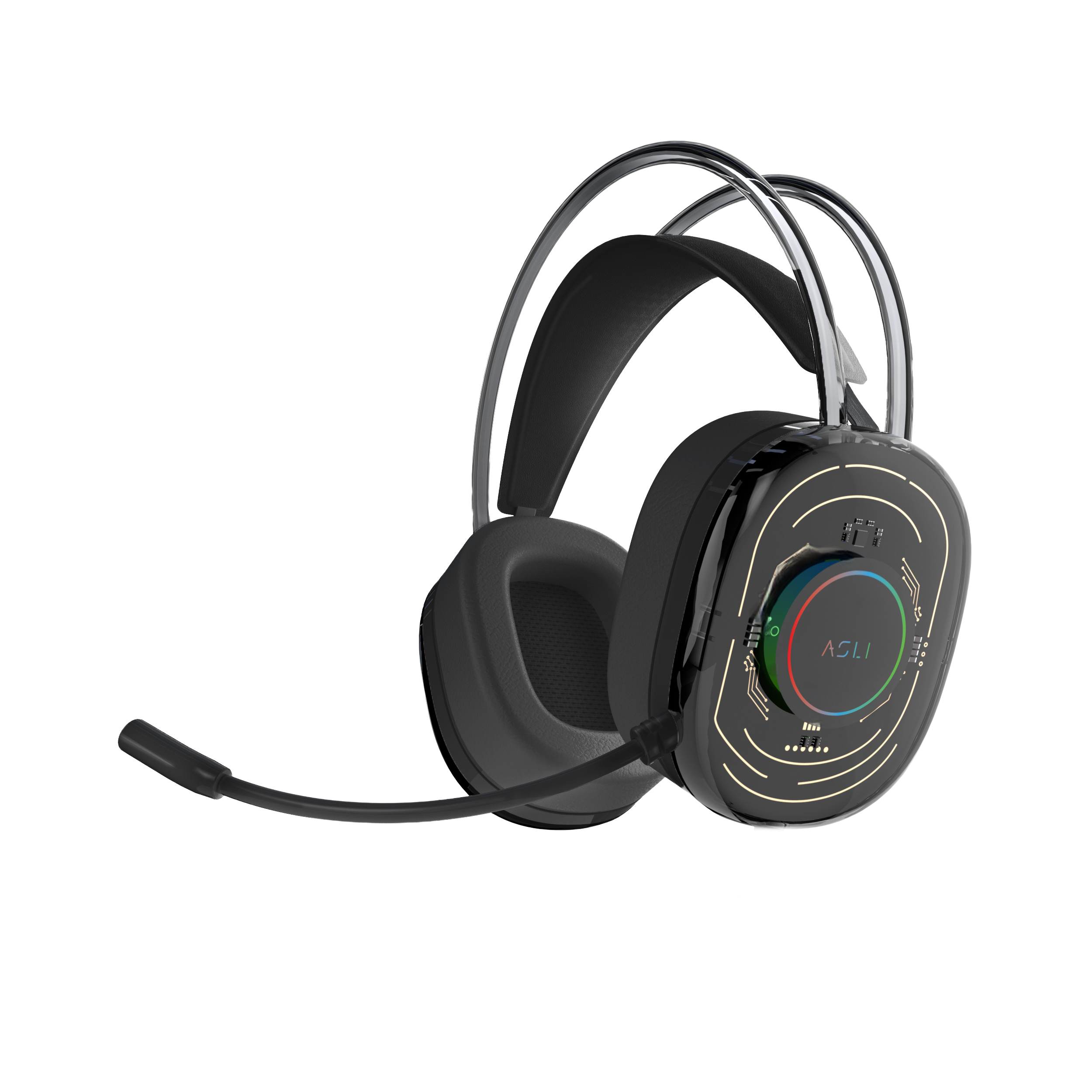 Asli Global EvoStrike G3 Over-Ear Wired Headphone - Black
