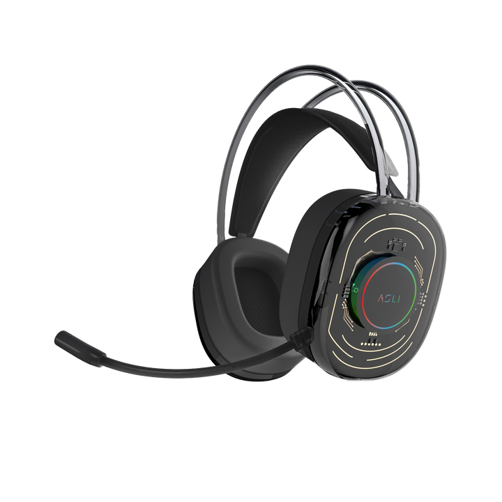 Asli Global EvoStrike G3 Over-Ear Wired Headphone - Black