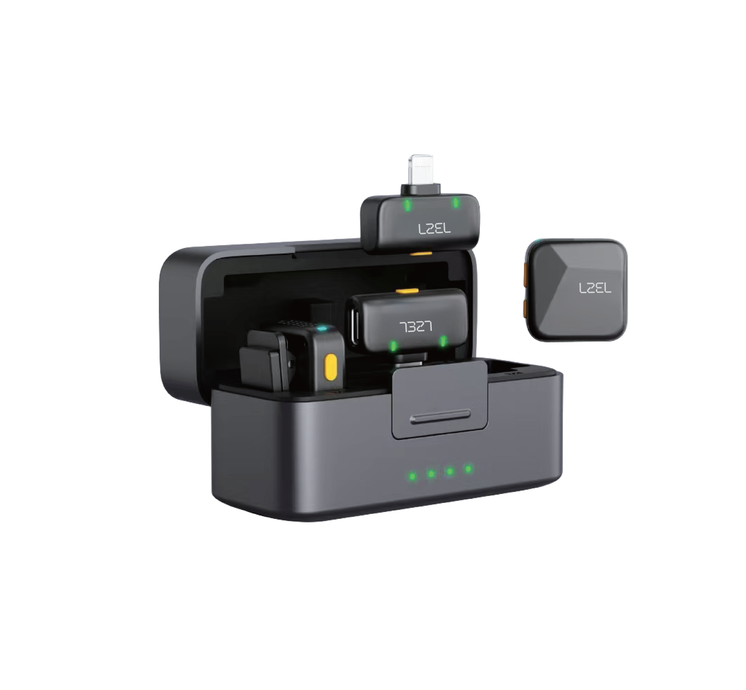 LZEL 2.4 GHz Wireless Microphone – Portable, Clear Audio, Noise Reduction, Mono/Stereo