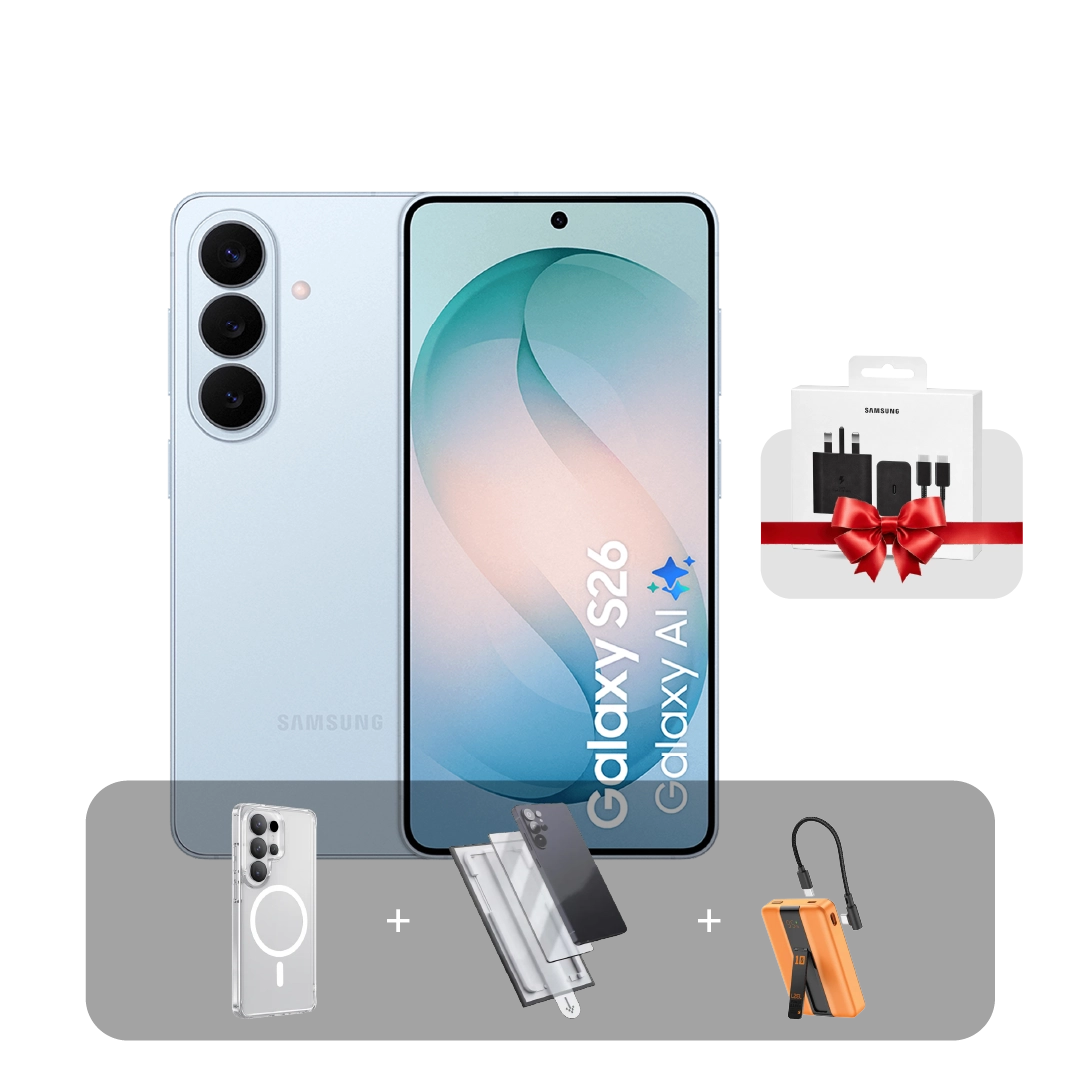 Samsung S26 5G Phone, 6.3”, 12GB, 256GB + Bundle Offer - Blue