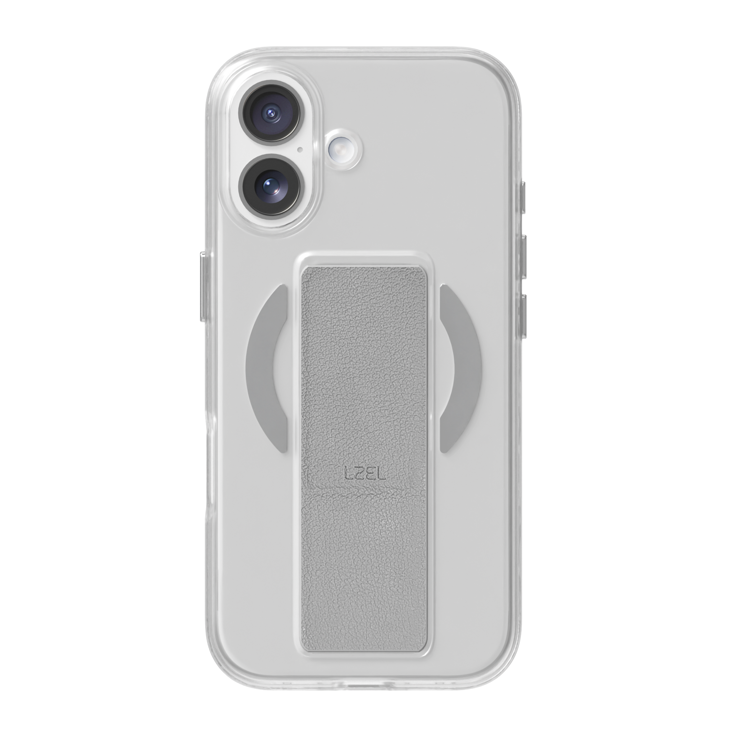 LZEL MagClear LeatherGrip Case for iPhone 17
