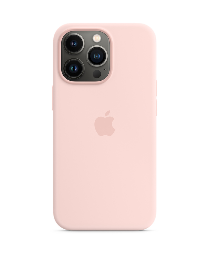 APPLE-iPhone 13 Pro MagSafe Silicone Back Cover – LO – Chalk Pink