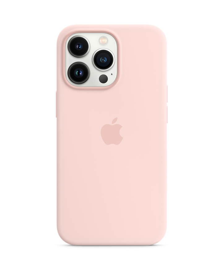 APPLE-iPhone 13 Pro MagSafe Silicone Back Cover – LO – Chalk Pink