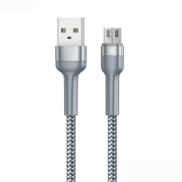 Remax Aluminum Alloy Braided USB-A To Micro Cable - Silver