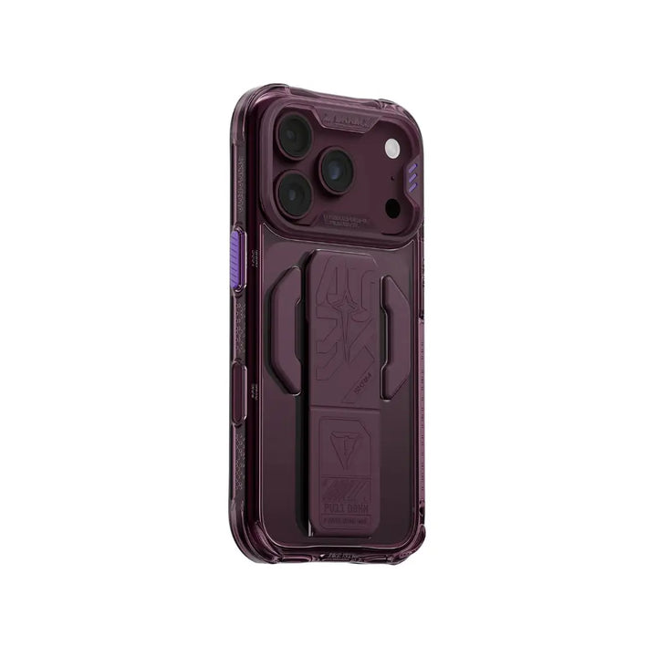 SKINARMA Helio CE Mag-Charge Case with Silicone Grip Stand for iPhone 18 Pro Max - Burgundy