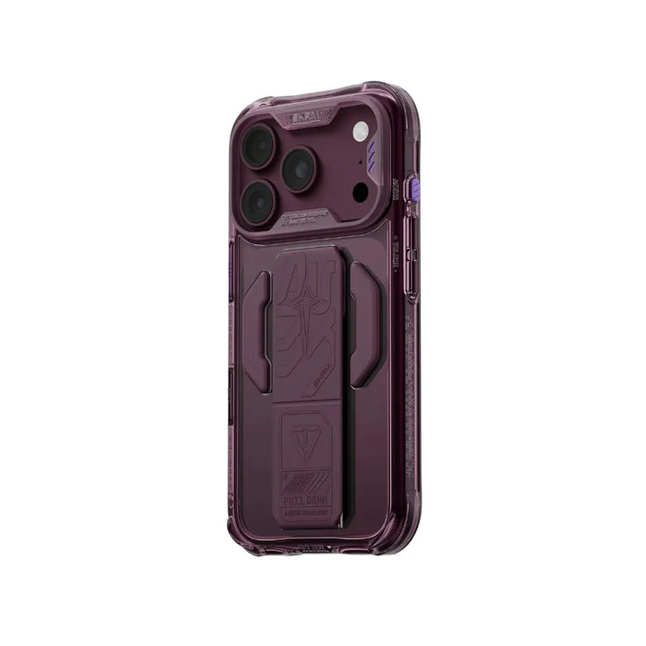 SKINARMA Helio CE Mag-Charge Case with Silicone Grip Stand for iPhone 18 Pro Max - Burgundy