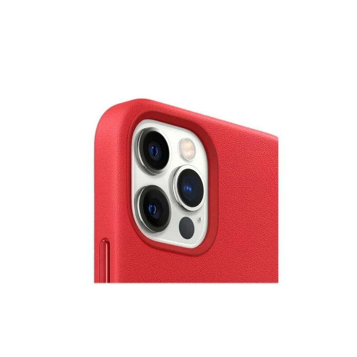 APPLE- iPhone 12 Pro Max Apple MagSafe Leather Cover - Red