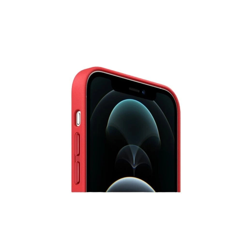 APPLE- iPhone 12 Pro Max Apple MagSafe Leather Cover - Red