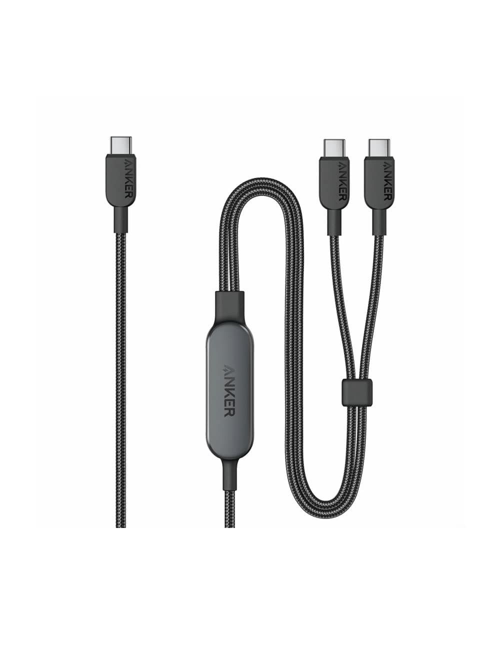 Anker 2-in-1 USB-C to USB-C Cable 1.2M/4ft 140W - Black