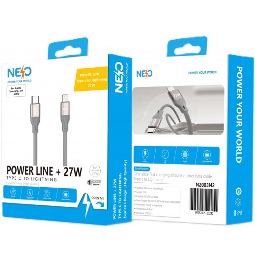 NEO TYPE C TO LIGHTNING  CABLE 27W 1M