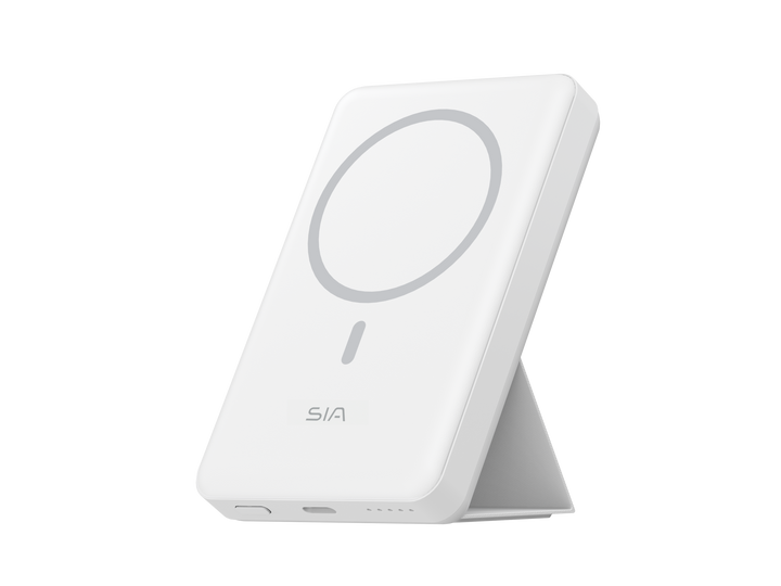 SIA PB2001 10000mAh wireless with holder 38.5WH WHT