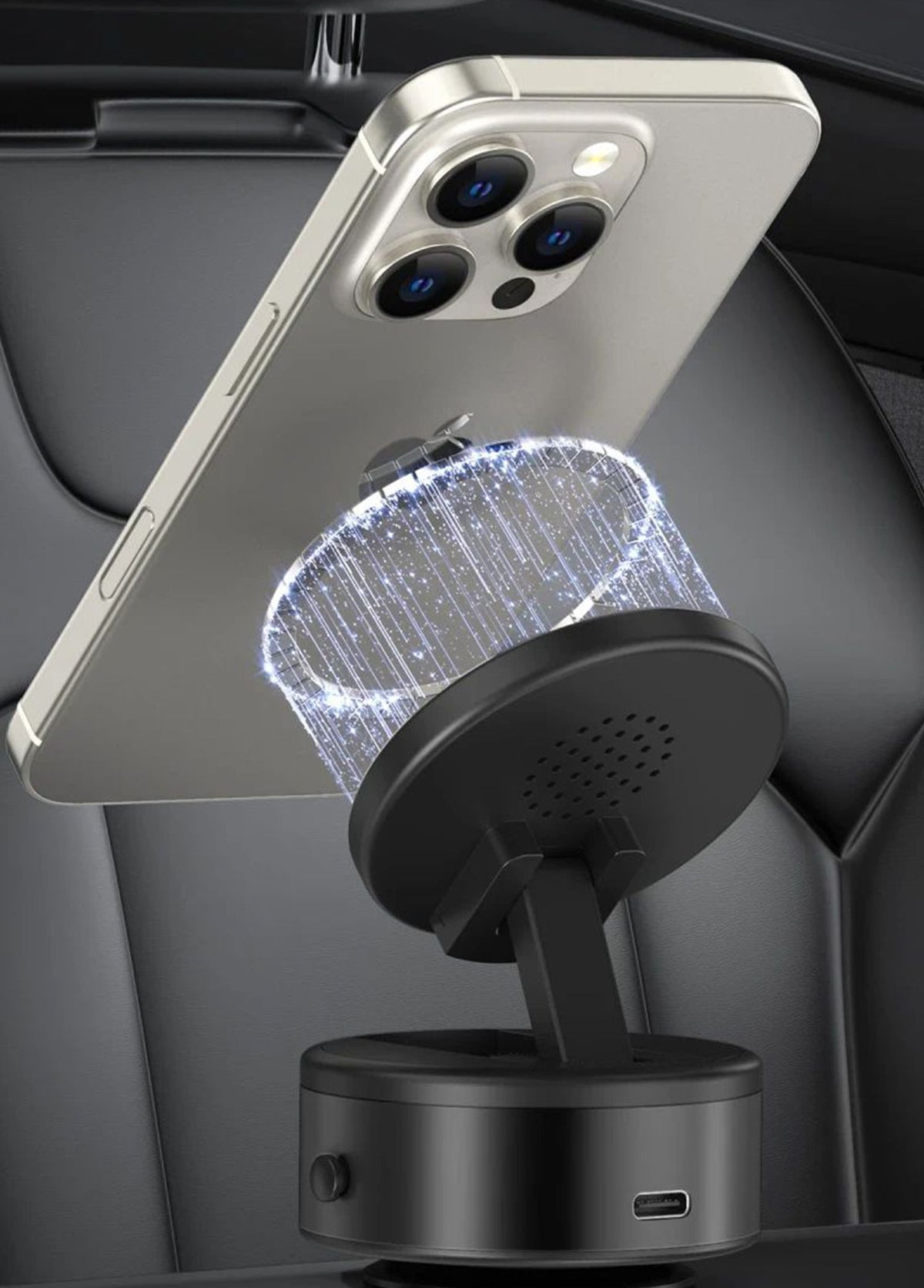 KEEPHONE - CR107 MagSafe Car Phone Holder with Suction Cup – Grey