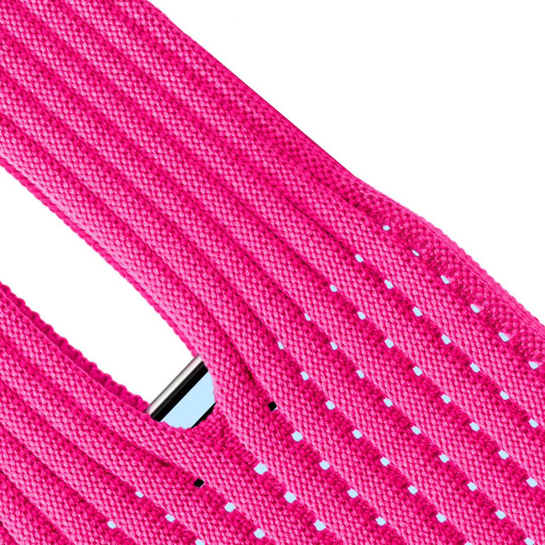 Phone Pocket with Strap – Stretch Knit Wearable iPhone Holder 40 cm | Pink