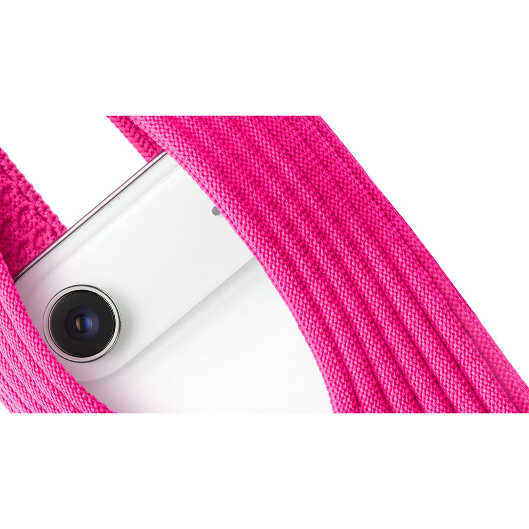 Phone Pocket with Strap – Stretch Knit Wearable iPhone Holder 40 cm | Pink