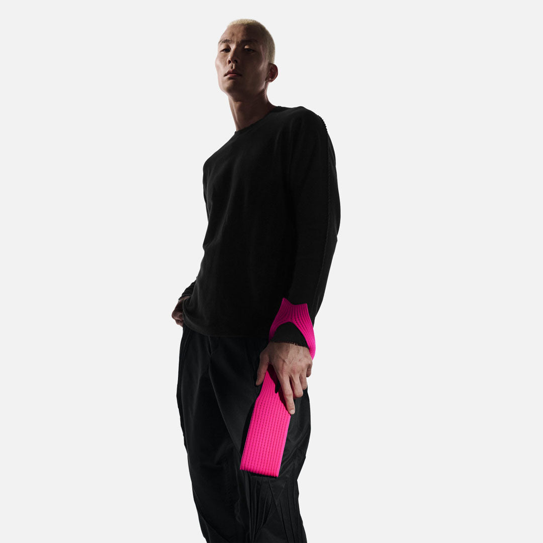 Phone Pocket with Strap – Stretch Knit Wearable iPhone Holder 40 cm | Pink