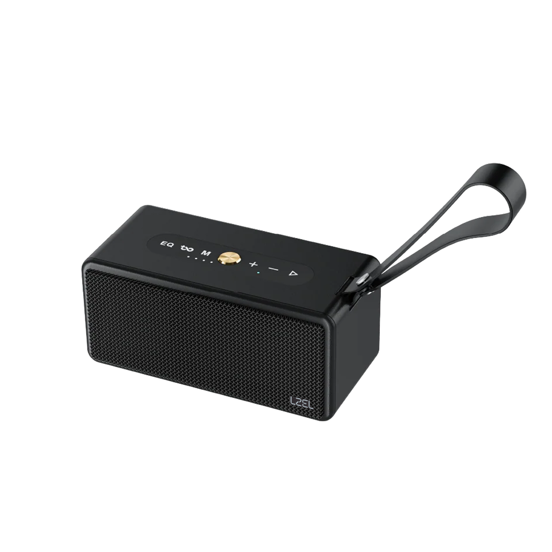 LZEL Aquilasonus Xs Premium Wireless Speaker With Deep Bass Bluetooth 5.4 - Fast Charging - 4000mah Battery | Black