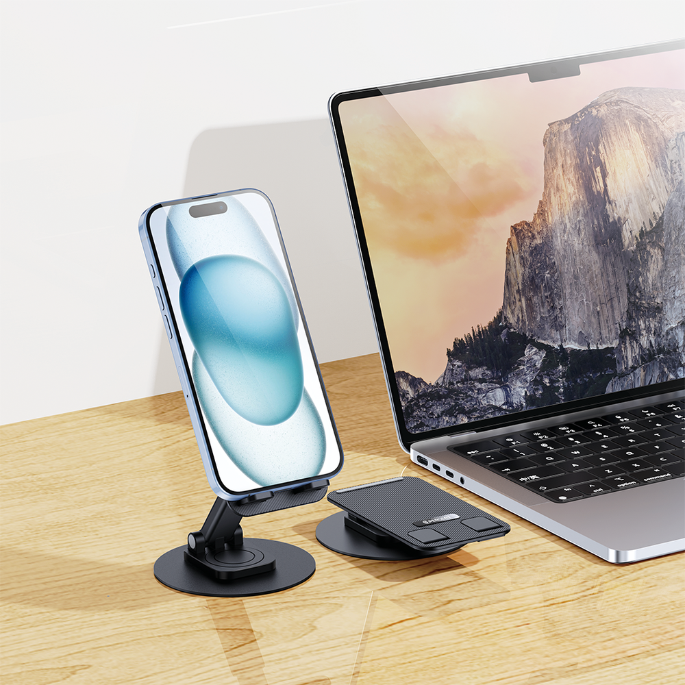 90PERCENT-FLEXISTAND FOLDABLE DESKTOP PHONE STAND BLACK