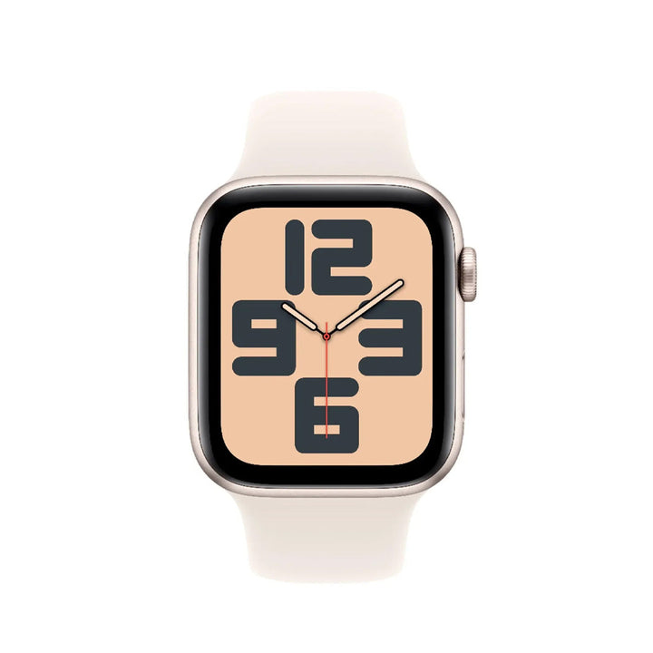 Apple Watch SE GPS 44mm Starlight Aluminum Case with Starlight Sport Band - M/L