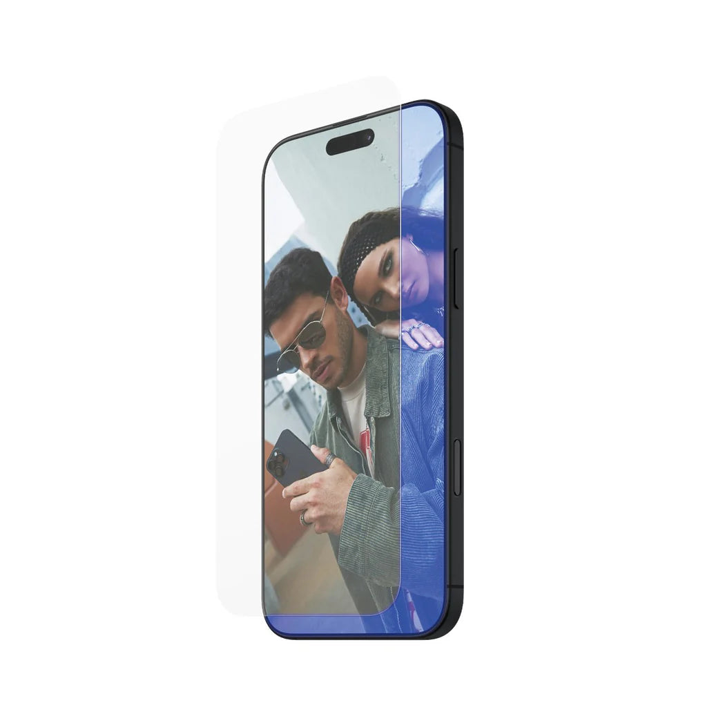 PanzerGlass® SAFE95880, Anti-Blue Light Screen Protector iPhone 16 Pro | Ultra-Wide Fit