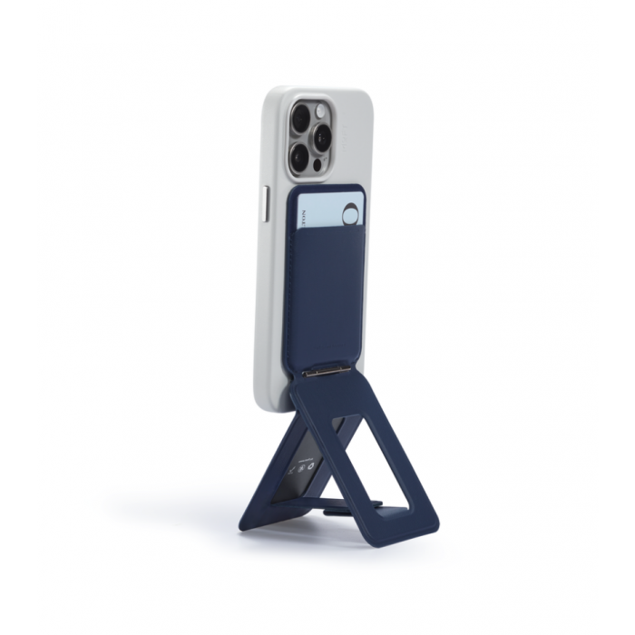 MOFT MS027W-1-ME-NVBU Snap-On iPhone Stand & Wallet