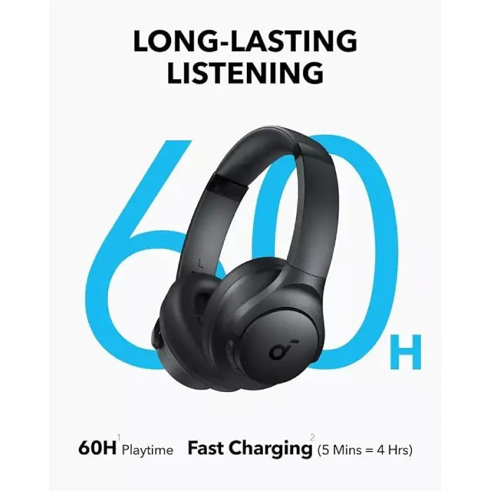 Anker A3005HA1 SoundCore Q11i Wireless Over Ear Headphone, Up to 60 Hours - Dark Grey