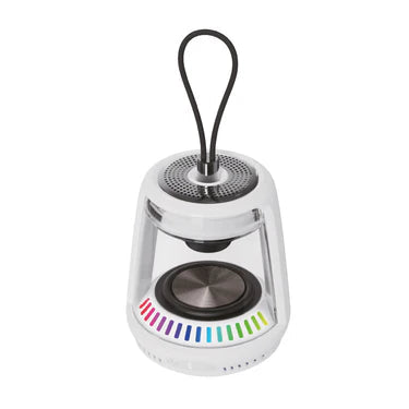 LZEL Aquilasonus Lamp Compact Waterproof Bluetooth Speaker With Dynamic RGB Lights - White
