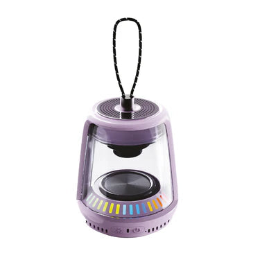 LZEL Aquilasonus Lamp Compact Waterproof Bluetooth Speaker With Dynamic RGB Lights 7- Purple
