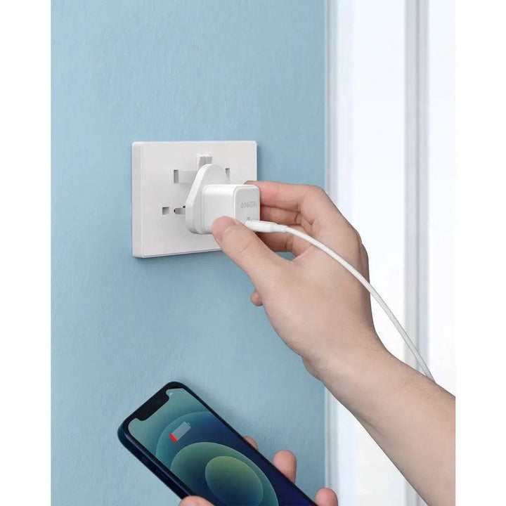 شاحن جداري Anker PowerPort III PD USB-C، 20 واط | أبيض