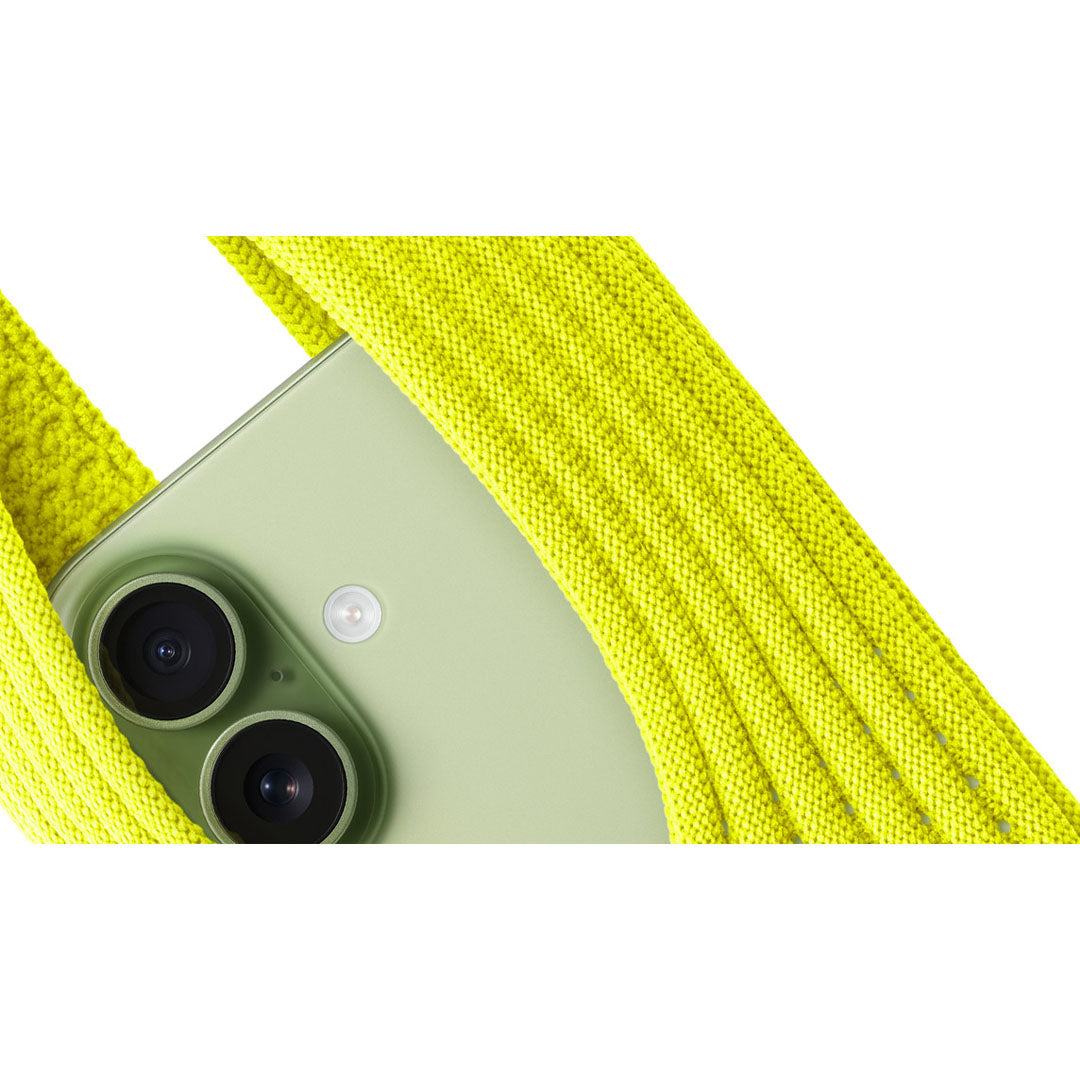 Phone Pocket with Strap – Stretch Knit Wearable iPhone Holder 40 cm | Lemon